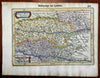 Lyon Vienne Kingdom of France 1638 Mercator miniature map