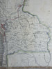 Peru & Bolivia South America Ecuador Lima Andes Mountains 1846 scarce map