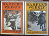 Russo-Japanese War 1904 Harper's Weekly Covers Lot x 8 Japanese Army Mutsuhito