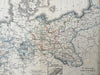 Kingdom of Prussia German Confederation Berlin c. 1844 A. Baedeker scarce map