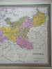 Kingdom of Prussia Brandenburg Westphalia Saxony Silesia 1846 Cowperthwait map