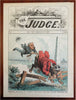 Judge Frank Beard Art Political Cartoons 1880's Lot x 14 rare color prints