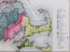 Massachusetts Boston geological map C. H. Hitchcock 1871 old Walling & Gray map