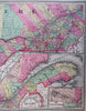 Canada Ontario Quebec Ottawa Toronto Montreal Ontario c. 1892 Tunison map