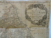 England & Wales British Isles London Cardiff York c 1750-75 Jeffrys engraved map