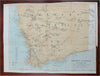 Western Australia (Southern Part) Perth Albany 1893 Stanford map