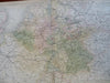 Central Europe Germany Austria Switzerland Infrastructure 1853 Hughes map
