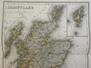 Kingdom of Scotland United Kingdom Edinburgh 1873 Ravenstein detailed map