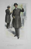 Male Fashion huge prints 1915 lot x 5 stylish suits Horse Racing Overcoats
