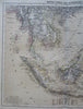Southeast Asia Indonesia Malaysia Thailand Vietnam 1885 Flemming detailed map