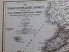 North Africa Morocco Azores Canary Islands Morocco Tunis 1840 Kiepert huge map