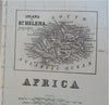 Africa Egypt St. Helena Cape Colony Abyssinia Congo 1889-93 Bradley folio map