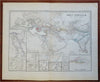 Assyrian Empire Arabia India Greece Egypt Persia 1865 Stulpnagel historical map