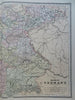 Southern German Empire Bavaria Baden 1889-93 Bradley folio hand color detail map