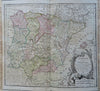 Spain & Portugal 1766 Brion & Desnos decorative historical map