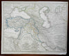 Ottoman Empire Eastern Portion Anatolia Syria 1848 J.C. Himrichs engraved map