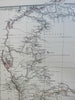 New Zealand North & South Island West Australia 1874 Petermann detailed map
