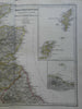 Great Britain United Kingdom 2 Sheets 1862 Stieler detailed large map