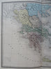 Ancient Greece Athens Sparta Corinth Delphia Crete 1858 Tardieu engraved map
