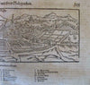 Montpellier France panorama 1590's Munster old wood cut city panorama view