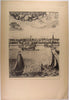 Rotterdam Holland Netherlands Nudity Cherubs 1913 large vintage city view print