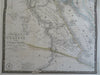 Egypt Nubia Sudan Red Sea Nile River 1822 Brue large detailed map hand color
