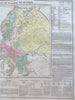 Concert of Europe German Confederation France 1821 Carey large historical map