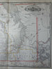 Railroad & County large map of Manitoba Canada Winnipeg 1888 Cram map