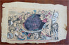 5th Avenue Journal Christmas Celebration Print c. 1870's scrap album leaf