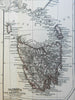 New Zealand North & South Island West Australia 1874 Petermann detailed map