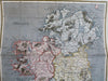 Ireland 1806 H. Tanner American engraved hand colored lovely map