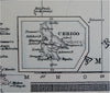 Ottoman Balkans Greece Serbia Crete 1889-93 Bradley folio hand color detail map