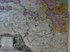 Germany Electorate of Mainz Holy Roman Empire c. 1750 Homann detailed folio map