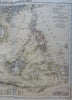 Southeast Asia Indonesia Malaysia Thailand Vietnam 1885 Flemming detailed map