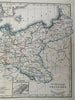 Kingdom of Prussia German Confederation Berlin c. 1844 A. Baedeker scarce map