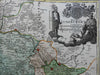 Germany Luneberg Hamburg Holy Roman Empire c. 1735 Homann decorative folio map