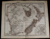 New Zealand West Australia Tasmania Auckland Isthmus 1884 fine old detailed map