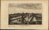 Middleburgh Holland prospect city view 1753 Low Countries old print