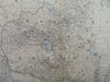 Abyssinia Ethiopia Nubia Addis Ababa Mekelle 1865 Johnston large folio map