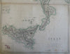 Italy Piedmont Lombardy Papal States Naples Tuscany 1860 Blackie two sheet map