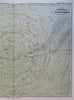Southern Night Sky Constellations Zodiac Milky Way 1879 Bar star chart map