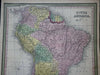 South America Brazil Peru Chile Argentina Venezuela 1850 Cowperthwait map