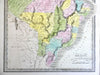 Brazil Paraguay Guyana Suriname French Guyana 1845 Greenleaf map