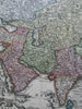 Asia Continent Ottoman Empire Arabia India China c.1750 Homann decorative map