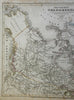 British North America Canada Maritime Provinces British Columbia 1849 Meyer map