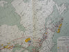 Dominion of Canada Mineral Map Gold Cobalt Iron Coal Salt 1915 two sheet map