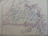 Canadian Maritimes Nova Scotia New Brunswick 1865 Johnston large folio map