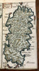 Corsica & Sardinia 1686 Mediterranean Islands Cluverius charming miniature map