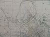 Abyssinia Ethiopia Nubia Addis Ababa Mekelle 1865 Johnston large folio map