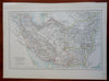 Persia Afghanistan & Baluchistan 1890 scarce folio Scribner-Black map
